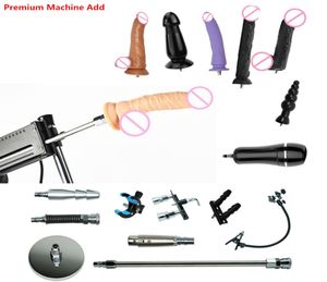 26 tipos Máquina de sexo premium Adjunto Vaculock Dildo Suction Cup Sex Love Machine for Women Sex Shop Whole Y1910226382186