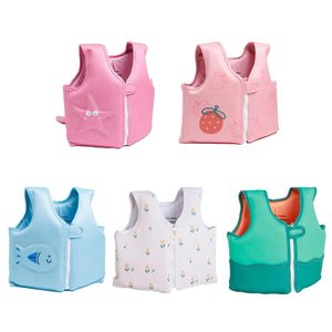 26 jaar oude kinderleest Jack Swim Aid Floating Vest for Children Swimming Barrière Kayak Beach Pool Accessories2055kg 240425