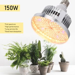 260 LED élèvent la lumière spectre complet 150 W blanc chaud plante Phyto lampe LED ampoule pour plantes fleurs jardin intérieur tente de culture serre E27