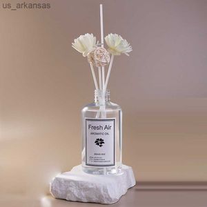 260 ml Riet Diffuser Sets met Droge Bloemen Diffuser Essentiële Oliën Hilton Toilet Deodoriserende Aroma Wierook met Stokken Lavendel L230523