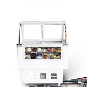Congélateur de crème glacée de haute qualité 260W, congélateur commercial de glaces, vitrine de désembuage pour magasin de franchise de crème glacée