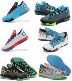 Kevin Durant Kd 6 Mens Basketball Shoes Paris Ice Cream N7 With Free  Shipping
