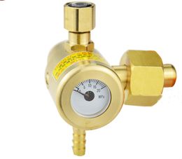 Freeshipping All copper Argon Regulator Welding Regulator Argon Gas Reduced Pressure Meter Outside Diameter 22.5mm 20MPa