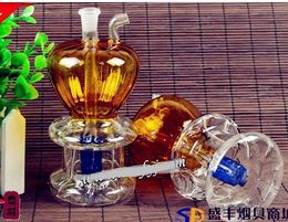 Free shipping wholesale Hookah - glass Hookah [Apple under 2 layer maker, Colour random delivery