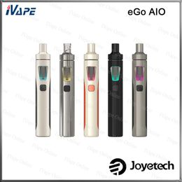 Joyetech eGo AIO Kit 100% originale 2mL con batteria 1500mAh Anti-perdite Primo dispositivo di blocco serbatoio a prova di bambino All-in-one Style Vaping Device