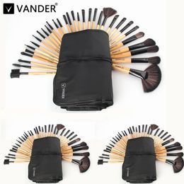 Vander Professional 3sets 32pcs Makeup Brushes Set Foundation Cosmetic Powder Face Toiletry Brushes Make Up Brushing Kits Bag