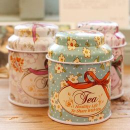 2016 nueva caja del té de la serie de la flor del estilo del vintage, caja de la lata del corte, caja de almacenamiento, organizador, caja del hierro, envase de almacenamiento