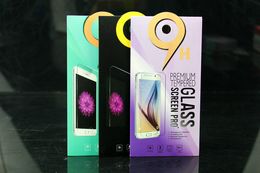 2000pcs Wholesale Custom Retail Paper Packaging Package Box For Tempered Glass Screen Protector for iphone 5 6 Samsung