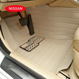 Case for Nissan X-Trail Qashqai Tiida Teana MURANO Livian Sylphys etc.. Customised car floor mats carpets Waterproof 3D leather mats