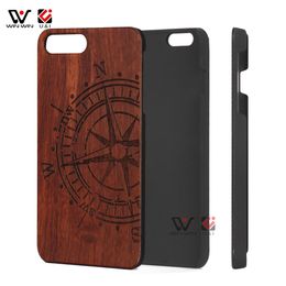 Wooden PC Cell Phone Wood Cases with Laser Engraving Custom Design For iPhone 11 12 13 Pro Max