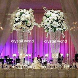 elegant fashion crystal flower stand for wedding table centerpieces