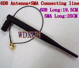 Freeshipping 6 dBi RP-SMA Dual Band WiFi antenas + SMA 3G antenna WIFI 6DB 8DB 9DB Antenna WLAN WWAN card
