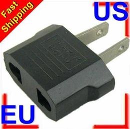 Free shipping Universal EU To US Plug Euro To USA Travel Wall AC Power Charger Adapter Converter