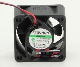 Wholesale: genuine SUNON HA40201V4-0000-C99 40*40*20 4cm 12V 0.6W 2 line magnetic levitation mute fan