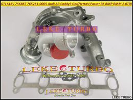 GT1646V 756867 765261 756867-0003 765261-0005 Turbo Turbocharger For AUDI A3 VW Golf Jetta Passat B6 Leon BMP BMM BVD 2.0L TDI