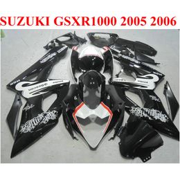 Customise motorcycle parts for SUZUKI GSXR1000 2005 2006 fairing kit K5 K6 05 06 GSXR 1000 white black Beacon fairings set EF82