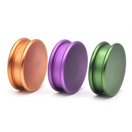 53MM Aviation Aluminum Grinder 2 Layers Metal Teeth Crusher For Herb Tobacco Smoker Colourfull Free Shipping