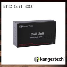 2019 kit di veicolo Kanger Single Coils SOCC Cotone organico Kangertech Coil Unit MT32 Coil Aggiornato Japanese Organic Cotton Wick Work per Mini Protank 2 Evod