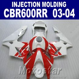 100abs injection Moulding red for honda cbr 600rr fairing 2003 2004 cbr600rr 03 04 body repair parts rjxw