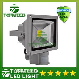 DHL IP65 Waterproof 10W 20W 30W 50W Led Floodlight Outdoor Project Lamp LED Flood light COB lighting 85-265V PIR Motion detective Sensor 55