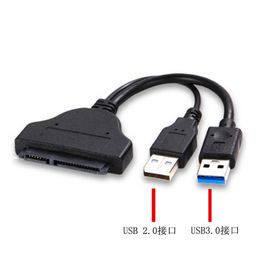 USB 3.0 To Laptop 7+15 Pin 2.5" SSD HDD Hard Drive Adaptor Support 2.5 inch, SATA SSD C06S1 3.0