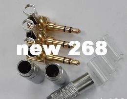 20pcs free shipping 3.5mm Stereo Male Plug Solder right angle 90 DegreeConnector