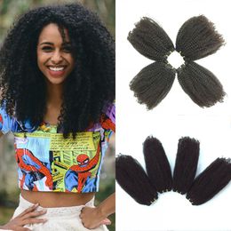 Peruvian Kinky Curly Extension 10-26Inch Afro Kinky Curly Virgin Hair Weave 4 Bundles Human Hair Peruvian Curly Hair Extension