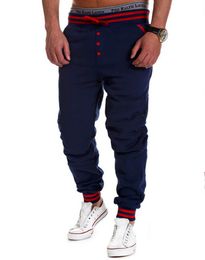 Wholesale-new 2015 style fashion Men's Harem Pants trousers men jogger pants Hip Hop Sweatpants basketball sport pants men Jogging Pants