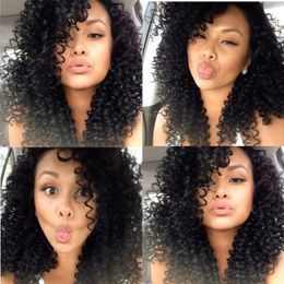 Bestseller Afro kinky Curly full Wig Simulation Human Hair curly full wig in large stock Free shipping