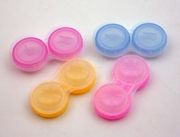 5000pairs Lowest Price Contact Lens Case lovely Colourful Dual Box Double Case Lens Soaking Case