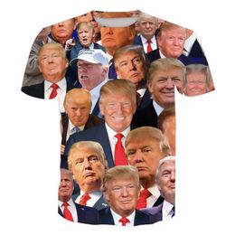 Fashion printed T-shirt plus size T-shirt Donald Trump 3D T-shirts men Short Sleeve Summer Tee Shirt Casual T-shirt ouc2142