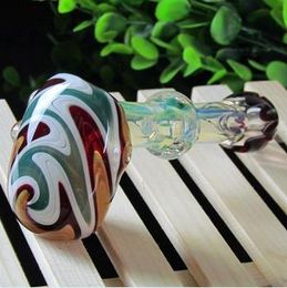 Stained glass pipes imported raw materials wishful, long 12.5 cm wide and 5 cm weight 88 g, color random delivery, wholesale glass hookah, f