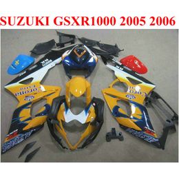 high quality bodykits for suzuki 2005 2006 gsxr1000 k5 k6 orange blue corona fairings set gsxr1000 05 06 plastic fairing kit ef86