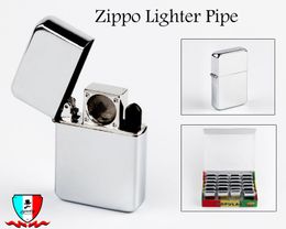Lighter Pipe Metal Pipe with a Lighter Shape Zipo Lighter Pipe without printing designs Zipo Style Easy To Take