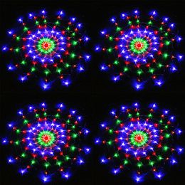 110V/220V Colorful RGB Holiday Lighting LED Spider Net Light with 120Leds Christmas Light Party Wedding D3.0