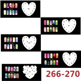 5Psc/lot 2017 New Fashion Airbrush Nail Stencils Set 261-280Tools Diy Airbrushing Template Sheet for Airbrush Kit Nail Art Paint