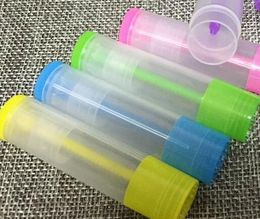 5g DIY Empty Colorful transparent lip balm lip stick tube cream bottle Mouth Lip Balm Stick Sample Cosmetic Container