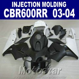 Free cowl!Injection Moulding black one for HONDA CBR 600RR fairing 2003 2004 cbr600rr 03 04 body repair parts JXFR