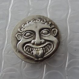 G21 Greek Silver Coin THRACE AR Craft Tetradrachm gorgona. copy coins