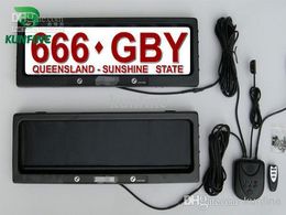 Australien Auto Nummernschildrahmen mit Fernbedienungs -Auto -Kennzeichen Abdeckplatte