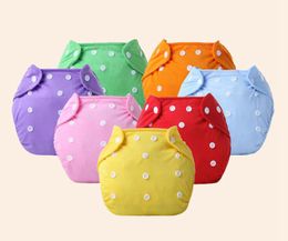 6pcs Cotton water proof Soft Diaper Nappies Cover Reusable Washable Free Size Adjustable spring summer autumn winter buttons Diapers YTNK001