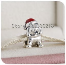 2022 argento di fascini del cane pandora charms pandora cucciolo di cane 925 perline sparse in argento sterling per gioielli braccialetto filo fashon autentica qualità