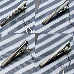 Silver Tie Clip 10 Styles Tone Metal Clamp Jewellery For Business man Necktie father Tie Clip mens tie clip Christmas gift Free TNT FedEx