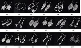 Mode (fabricant de bijoux) Mixte 50 pcs Beaucoup de boucles d'oreilles 925 Sterling Silver Bijoux usine Price Fashion Boucles d'oreilles 1271