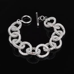 Free Shipping with tracking number Top Sale 925 Silver Bracelet Personalised Fashion Jewellery bracelet Silver Jewellery 10Pcs/lot 1529