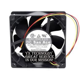 For SANYO 9G1224H1M037 24V 0.22A 12CM 120mm 12038 Frequency fans server cooling fan 120*120*38mm