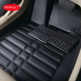 Car floor mats Car foot carpets For Renault Koleos Car carpet Waterproof 3D Allrounded Leather Anti-slip black brown beige gray