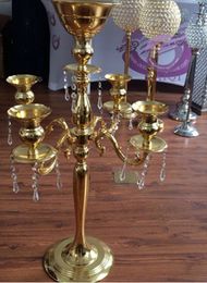 table candle stand - wedding Centrepiece - metal candle holder and top with flower bowl