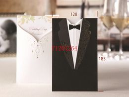 800pcs/lot Free Shipping Factory price! Groom & Bride Wedding Invitations Card Blank Can Photo Printable & Customizable