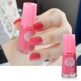 New Water Base Peel Off Nail Polish Smell Faint Fragrance Nail Lacquer Pure Glitter Sweet Colors Enamel Paint Free Shipping